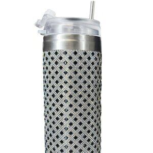 NEW Jacqueline Kent Aristocrat Black And Silver Tumbler